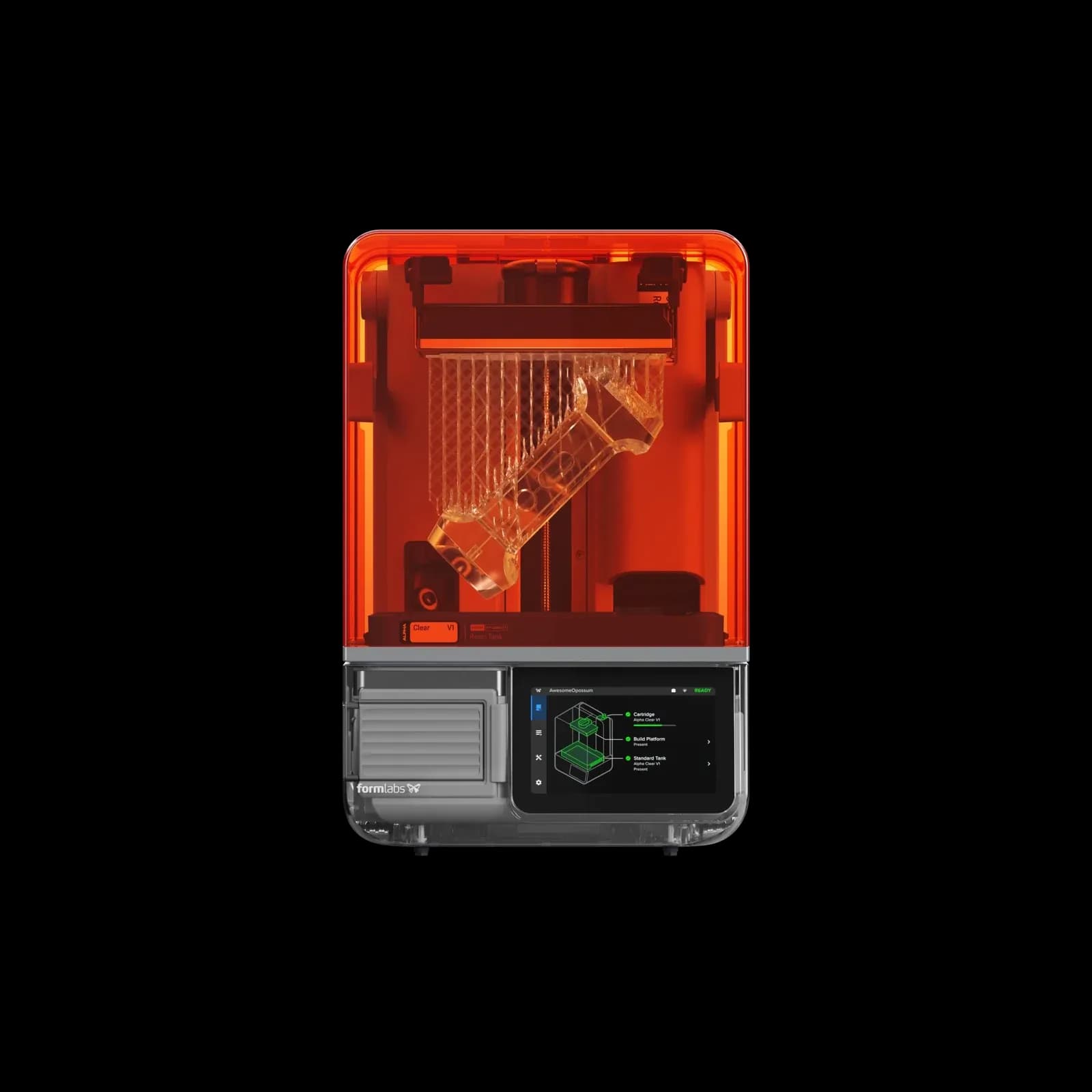 Formlabs Form Studio 1 in Graphite, with an orange cover.